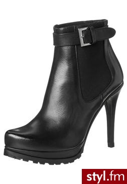 Buffalo Botki na platformie czarny (10643-242) - Botki Buty Moda