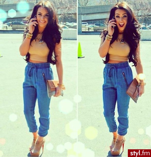 Jeansy Spodnie Moda