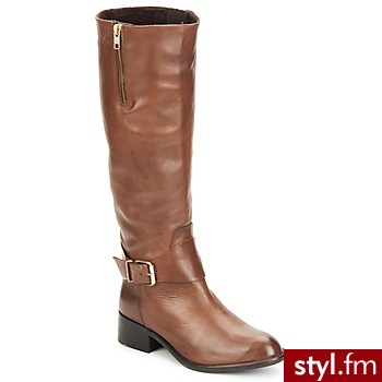 Betty London BUTY NIDIL Brown - Kozaki Buty Moda