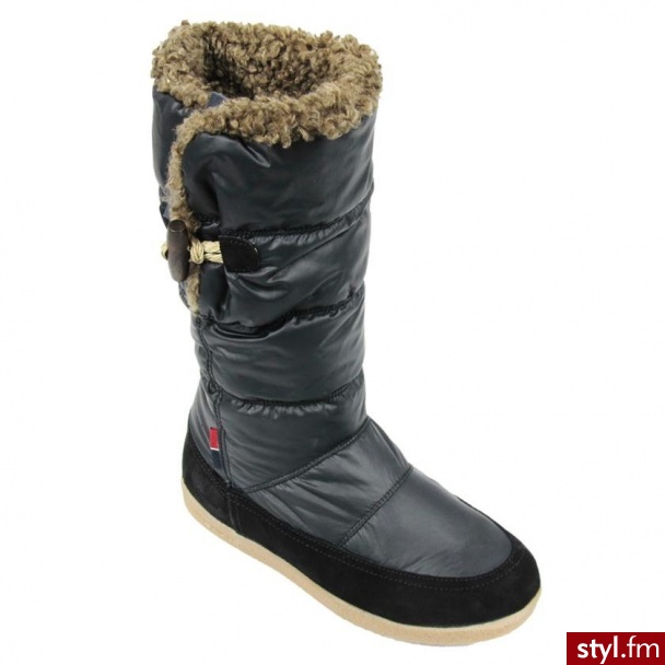 Tommy Hilfiger Kozaki Winslet 1B Czarne - Kozaki Buty Moda