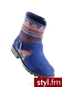 Bonprix Botki ciemnoniebieski 954937_25175 - Botki Buty Moda