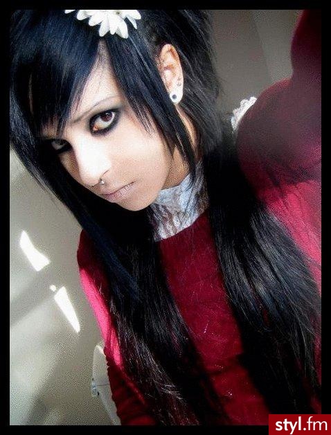 EMO Alternatywne Średnie Fryzury