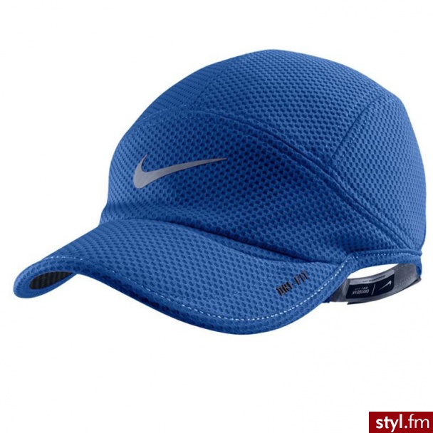 Nike czapka do biegania MESH DAYBREAK CAP (520787-440) - Nakrycia głowy Dodatki Moda