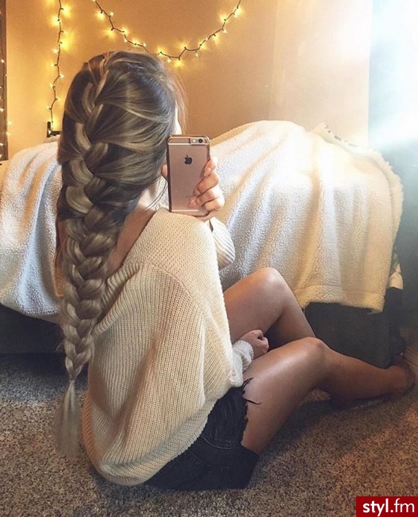 Blond Warkocze Kręcone Na co dzień Długie Fryzury