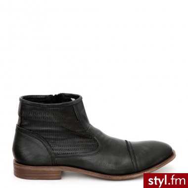 Venezia BOTKI MĘSKIE 7596 TIC NERO - Botki Buty Moda