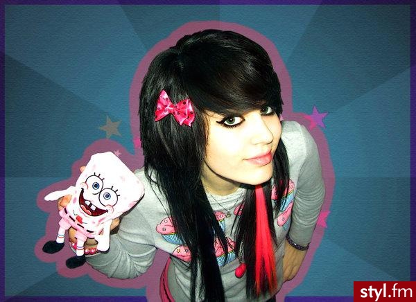 EMO Alternatywne Średnie Fryzury