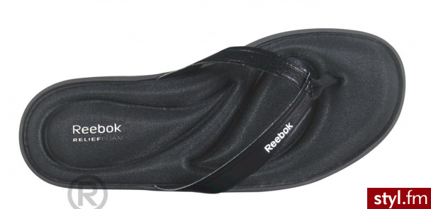 Reebok Comfort Reefresh Flip Black/White 55 (385) - Klapki Buty Moda