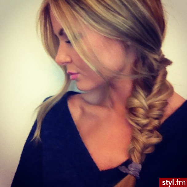 Blond Warkocze Proste Na co dzień Długie Fryzury