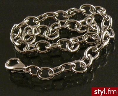 Łańcuszek do Charms ciemne srebro 21,5cm - Łańcuszki Biżuteria Moda