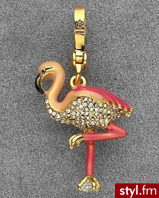Przewieszka od Juicy Couture przedstawiająca różowego flaminga - 52$ - Pozostałe Dodatki Moda