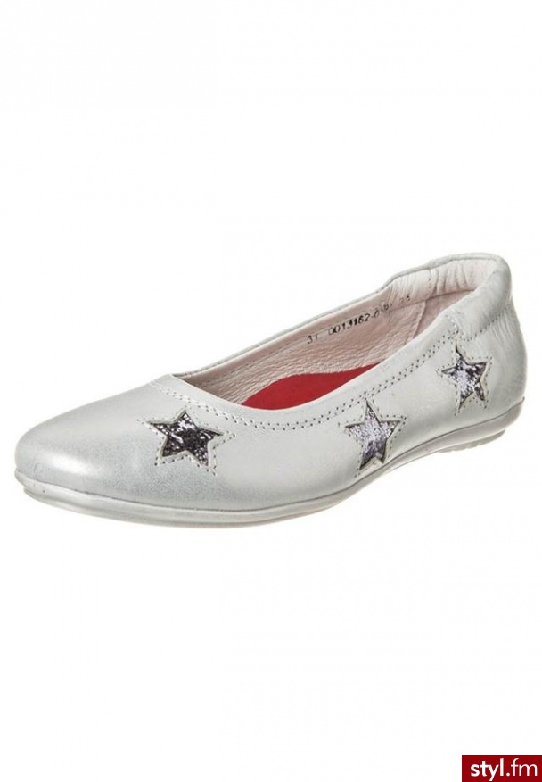Braqeez Baleriny srebrny - Balerinki Buty Moda