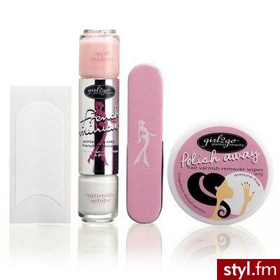 specjalny zestaw do French Manicuru firmy Girl2Go - 6 funtów - Gadżety Inne Moda