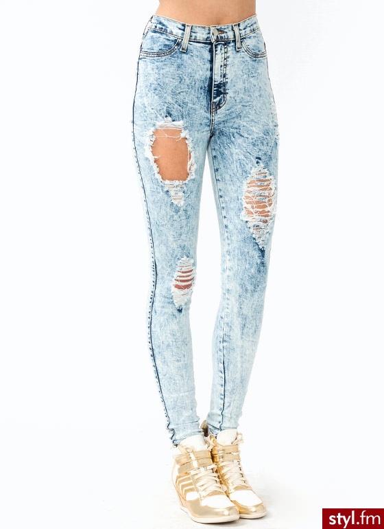 Jeansy Spodnie Moda