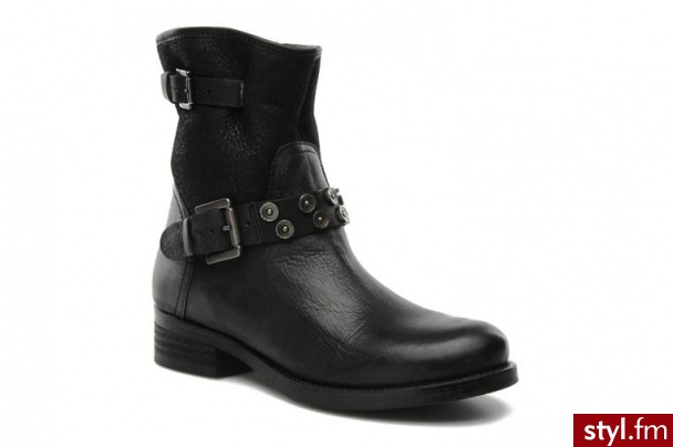 Manas PÓŁBUTY I BOTKI ADIMO BY MANAS (Czarny) - Botki Buty Moda