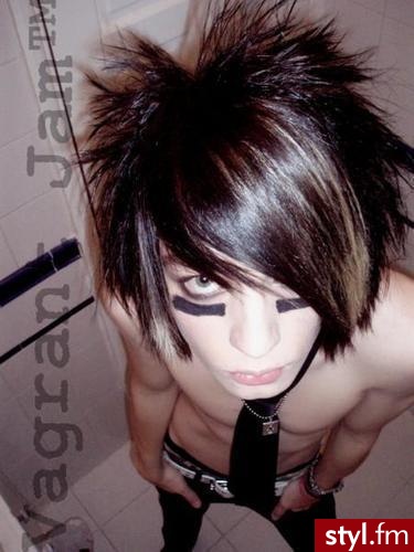 EMO Alternatywne Średnie Fryzury