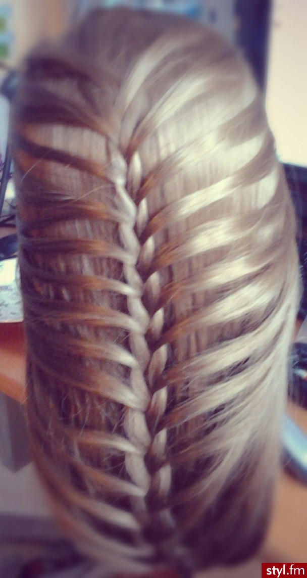Blond Warkocze Proste Na co dzień Długie Fryzury