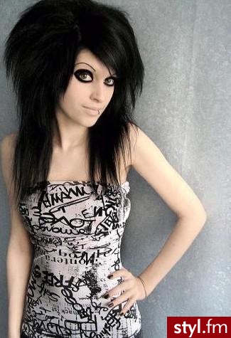 EMO Alternatywne Średnie Fryzury