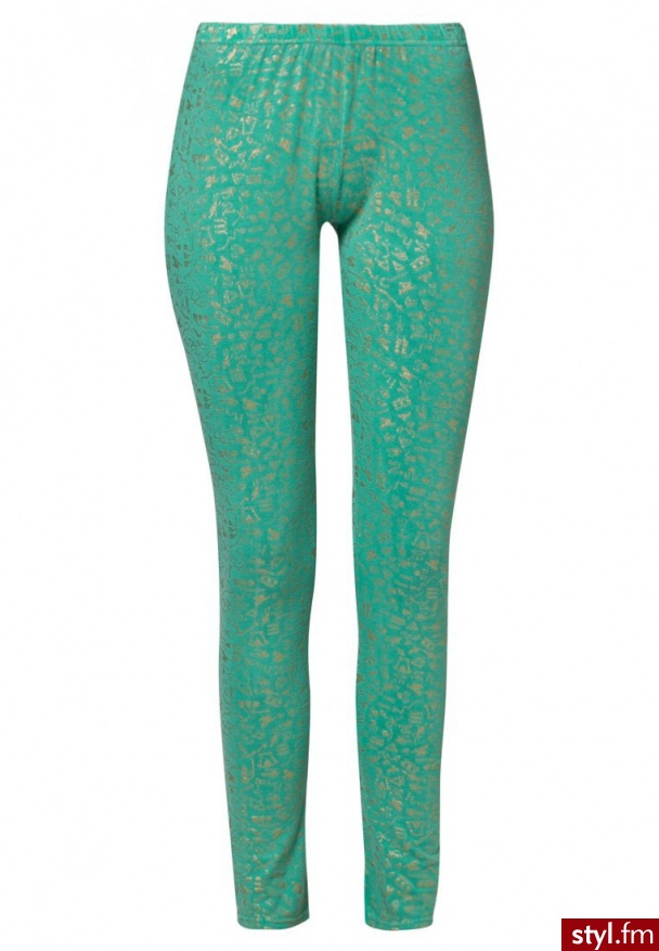 A Postcard From Brighton HIRO Legginsy zielony - Leginsy Spodnie Moda