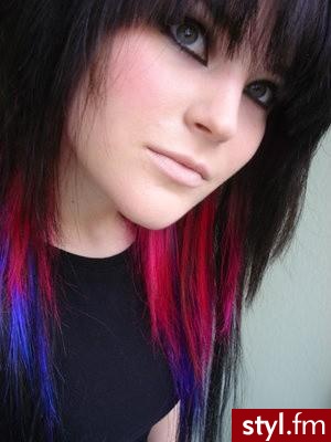 EMO Alternatywne Średnie Fryzury