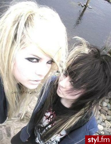 EMO Alternatywne Średnie Fryzury
