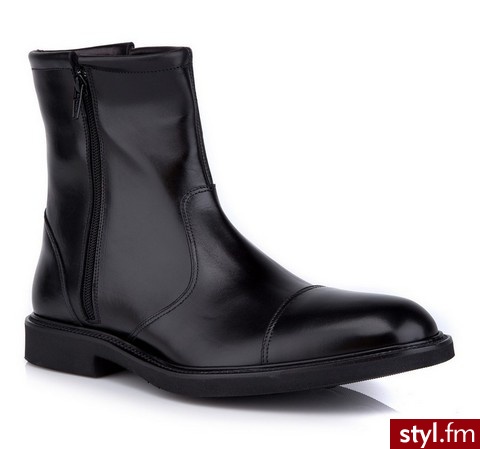 WITTCHEN 75-M-512-1 Buty męskie Czarny Kozaki - Kozaki Buty Moda