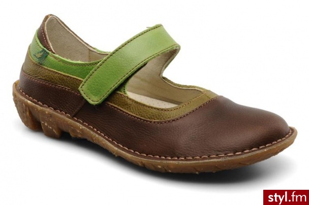 El Naturalista BALERINKI SAVIA NO002 BY EL NATURALISTA (Brązowy) - Balerinki Buty Moda