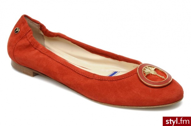 Joop! Balerinki EMMA 5D1071 by (Czerwony) - Balerinki Buty Moda