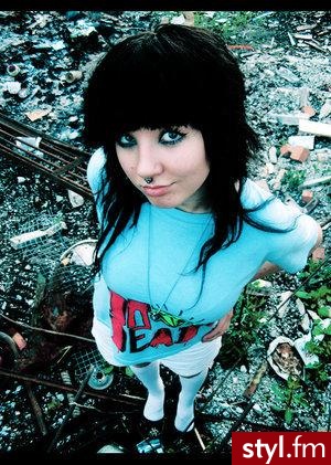 EMO Alternatywne Średnie Fryzury
