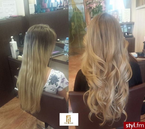 Sombre z Olaplex http://forhairsobieski.pl/ - Blond Rozpuszczone Kręcone Na co dzień Długie Fryzury