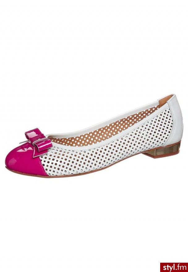 Palazzo Bruciato SOFIA Baleriny biały - Balerinki Buty Moda
