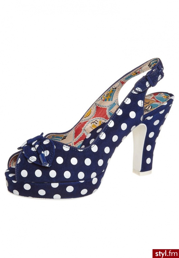 MISS L FIRE SZPILKI PEEP TOE NIEBIESKI (Casablanca) - Szpilki Buty Moda