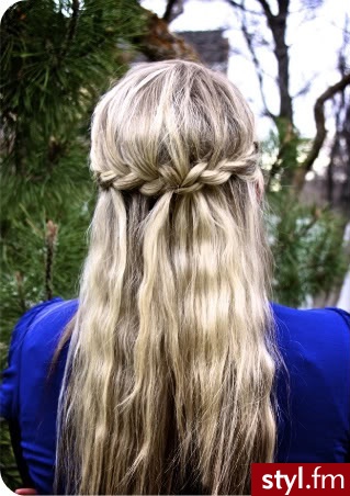 Blond Rozpuszczone Proste Na co dzień Długie Fryzury