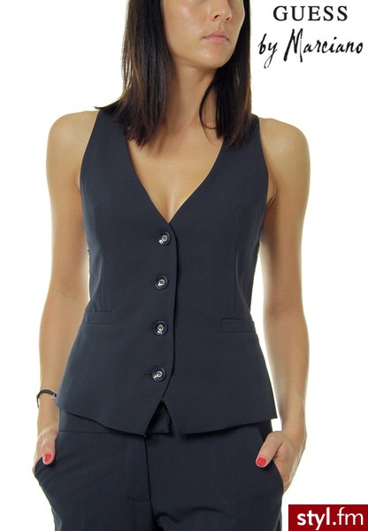 Guess KAMIzELKA BY MARCIANO WOVEN WAISTCOAT - Kamizelki Okrycia Moda
