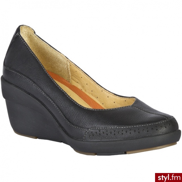 Półbuty CLARKS unstructured UN Claudia 20347982 Black Leahter - Półbuty Buty Moda