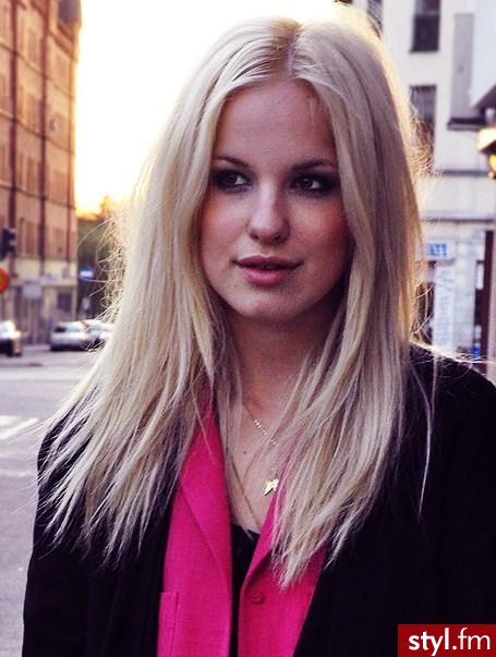 Blond Rozpuszczone Proste Na co dzień Długie Fryzury