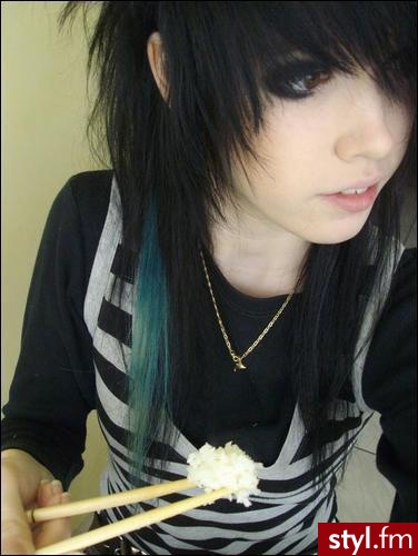 EMO Alternatywne Średnie Fryzury