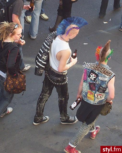 Punk Rock Alternatywne Średnie Fryzury