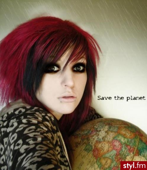 EMO Alternatywne Średnie Fryzury