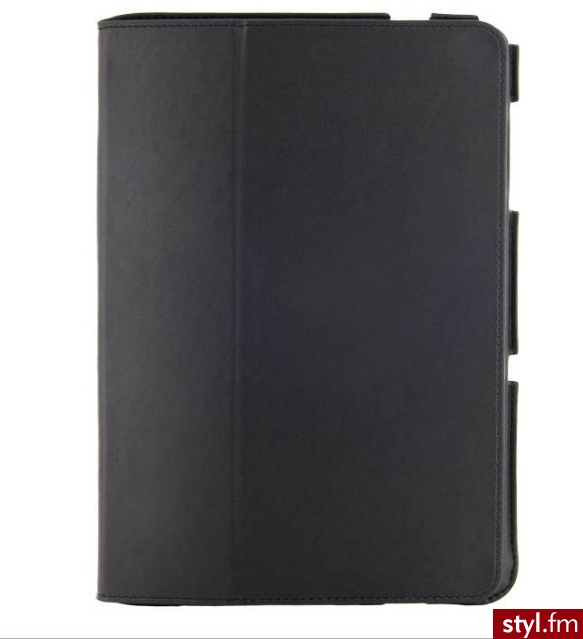 Whitenergy Etui z nożką dla Galaxy Tab 10.1 SLIM czarne (8200) - Portfele i etui Dodatki Moda