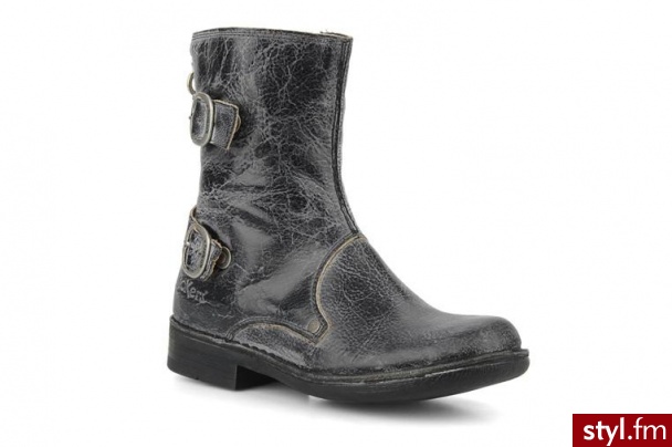 Kickers PÓŁBUTY I BOTKI ROCKET BY (CZARNY) (Czarny) - Botki Buty Moda