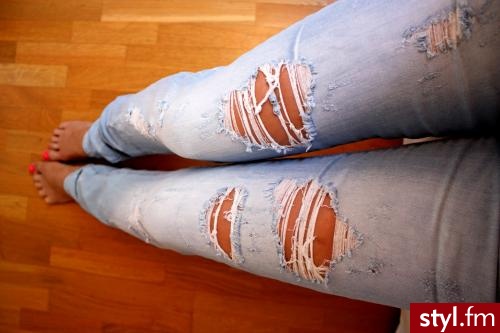 Jeansy Spodnie Moda