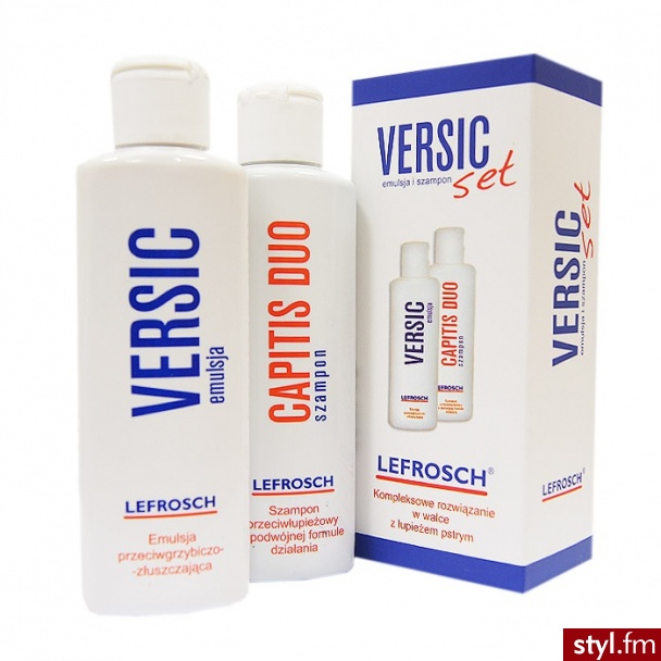 LEFROSCH Versic Set emulsję przeciwgrzybiczna 110 ml + Capitis Duo szampon przeciwłupieżowy 110 ml - Emu Buty Moda