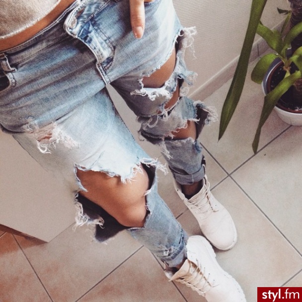 Jeansy Spodnie Moda
