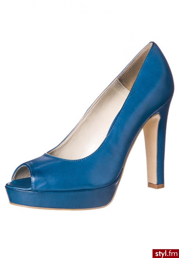 Mai Piu Senza Szpilki Peep Toe niebieski (1927) - Szpilki Buty Moda