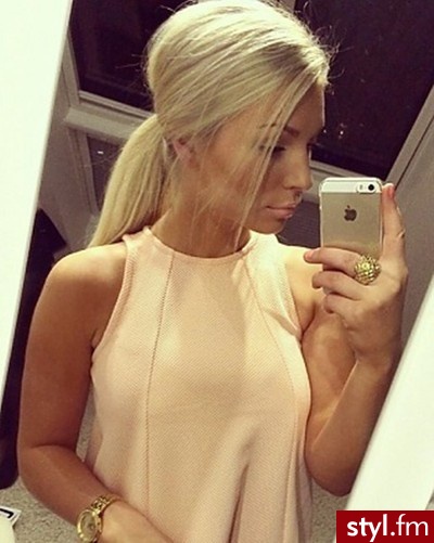 Blond Rozpuszczone Proste Na co dzień Długie Fryzury