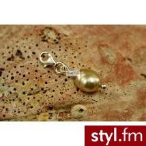 Pearl Line zawieszka Charms ze złotej perły typu Corn - Wisiorki Biżuteria Moda