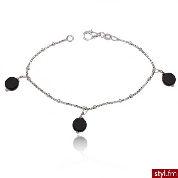 Dandelio Czarne Krążki IGS-BRA-002 - Bransoletki Biżuteria Moda