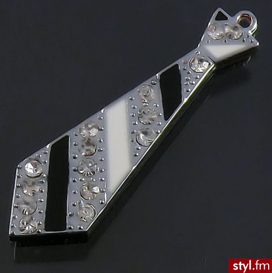 Przywieszka Charms Krawat, 45mm - Wisiorki Biżuteria Moda