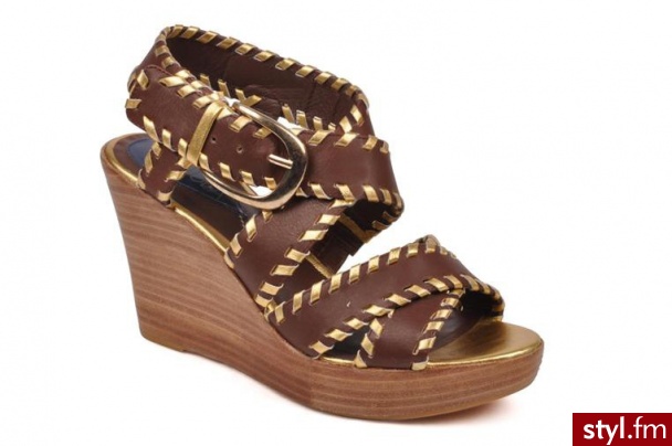 C.Petula KOTURNY FANTADIALO BY C.PETULA (Brązowy) - Koturny Buty Moda