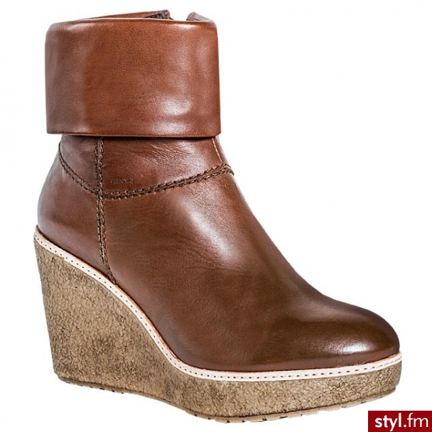 Geox Botki D Nicky St P D24M6P 00043 C6004 Brązowy - Botki Buty Moda